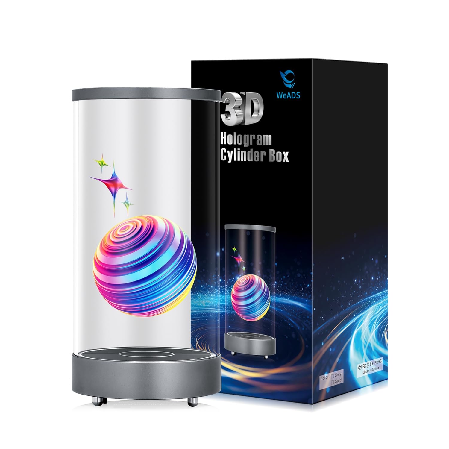 Amazon.com: WeADS Hologram Cylinder Box,3D Hologram Projector with